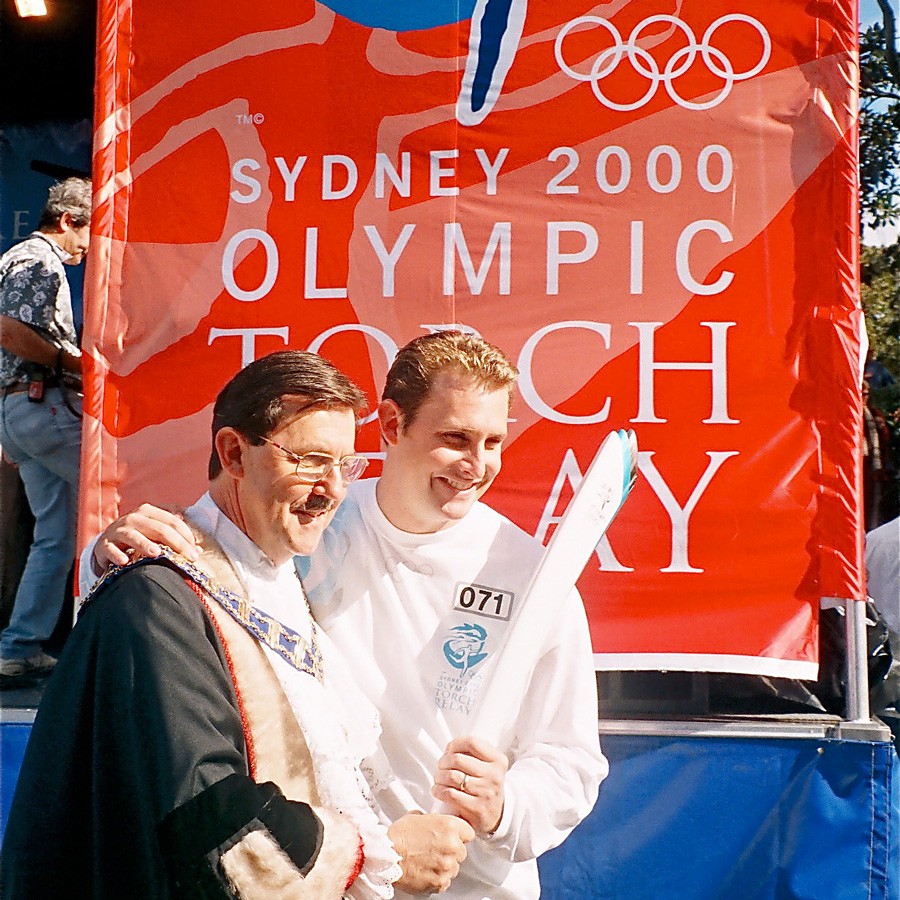 Gary Baildon and Andrew Baildon Sydney Olympic Torch Relay 2000