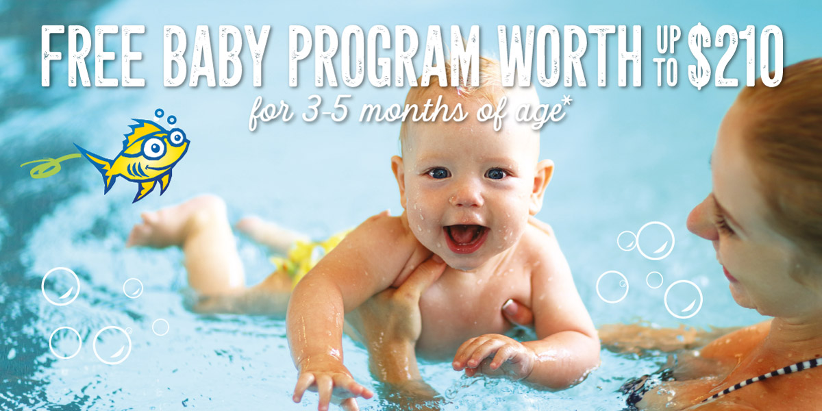 5 month old in pool