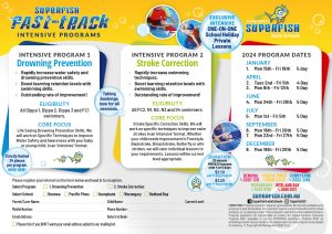 Superfish Fast-Track Intensive One-on-One programs flyer
