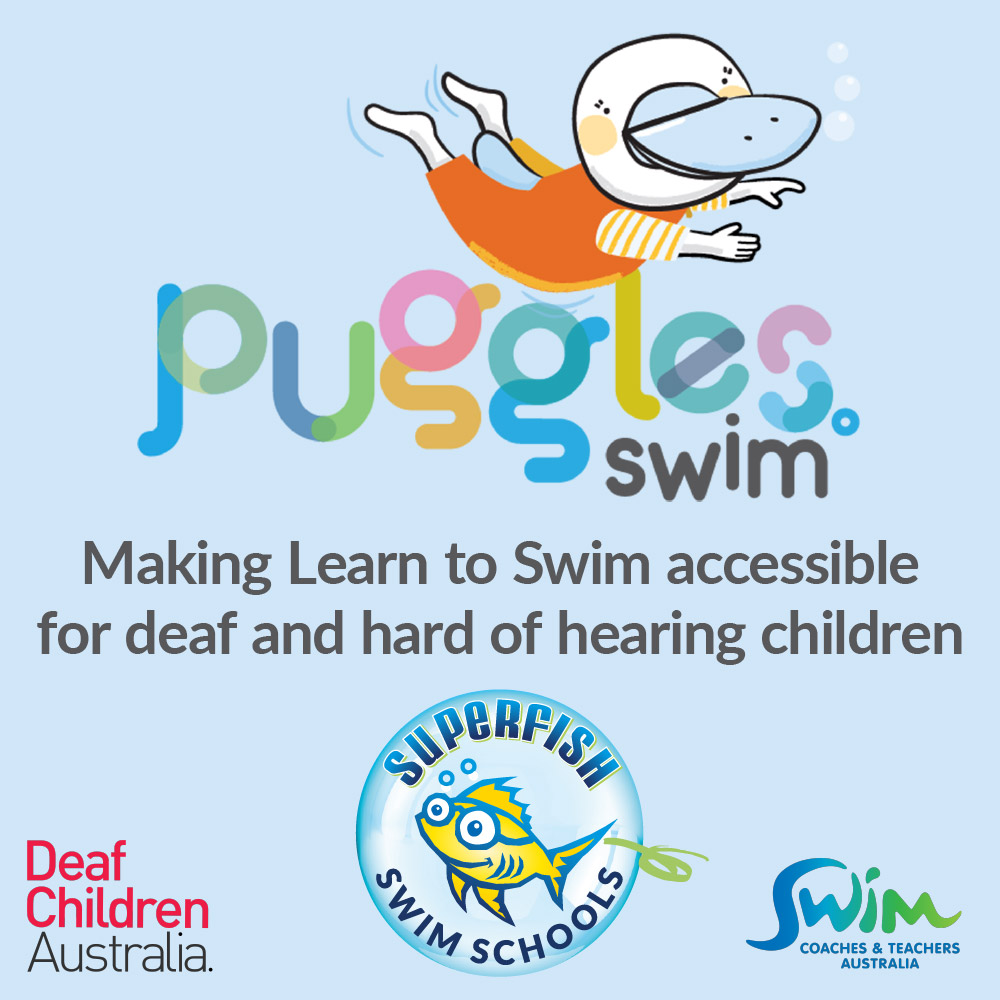 Puggles Swim making learn to swim accessible for deaf and hard of hearing children
